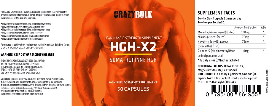 Crazy Bulk HGH-X2 Ingredients
