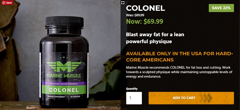 Marine Muscle Cutting Stack- Colonel