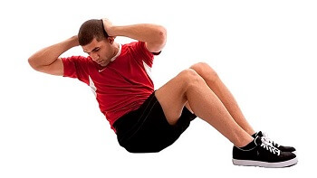 ab workout #6: Twisting Sit Ups