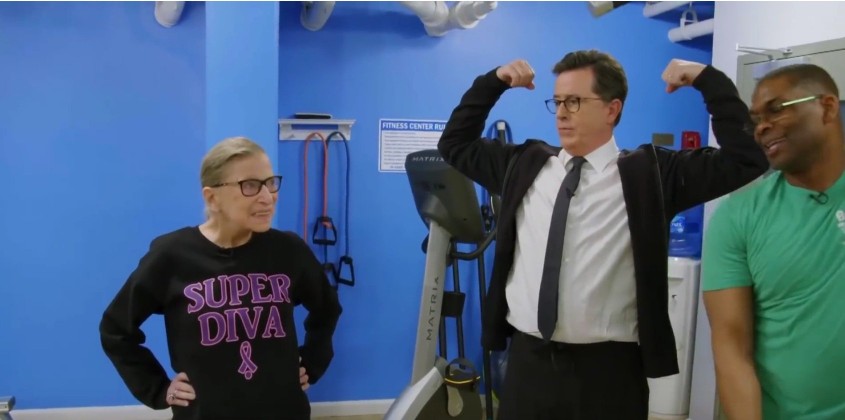 Ruth Bader Ginsburg still work out with Bryant Johnson