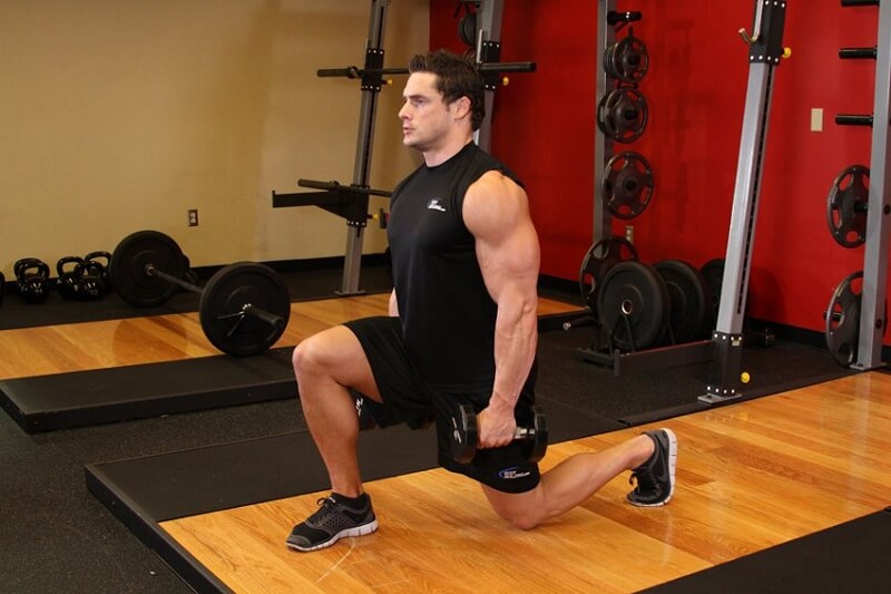 Walking Dumbbell Lunges