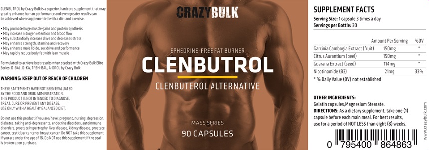 Crazy Bulk Clenbutrol Ingredients