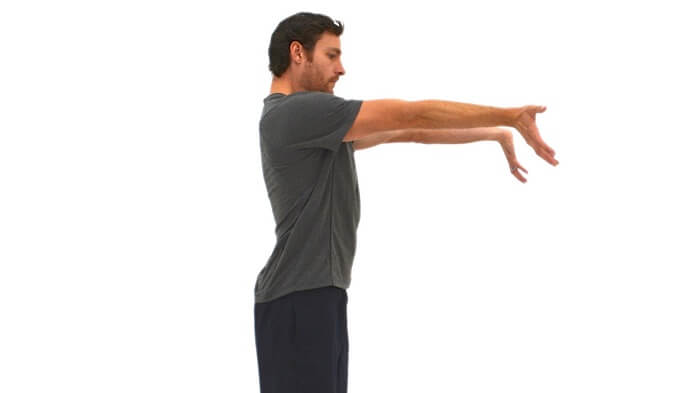 Standing Bench Triceps Stretch