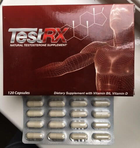 testrx pills with box