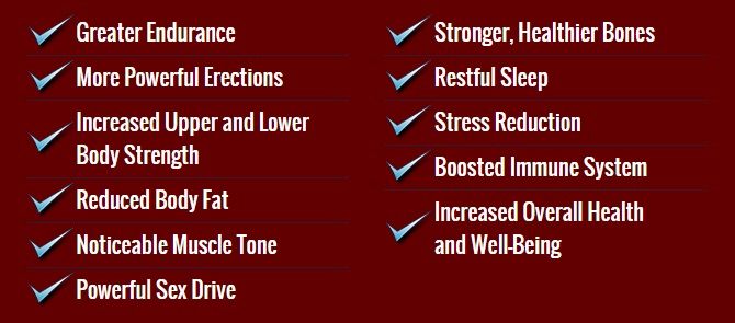 list of benefits - test rx