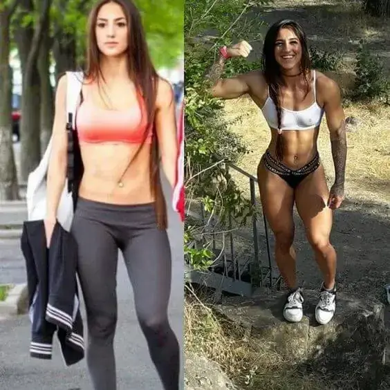 Bakhar Nabieva skinny girl with thin legs