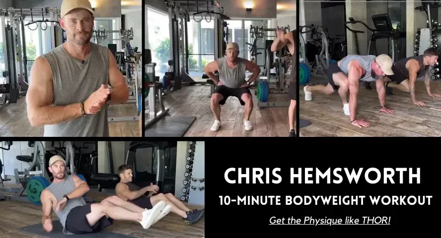 Chris Hemsworth 10-Minute Bodyweight Workout