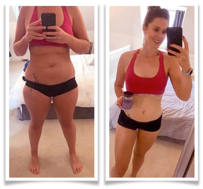Powher fat burner before after