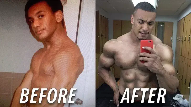 before and after photo
